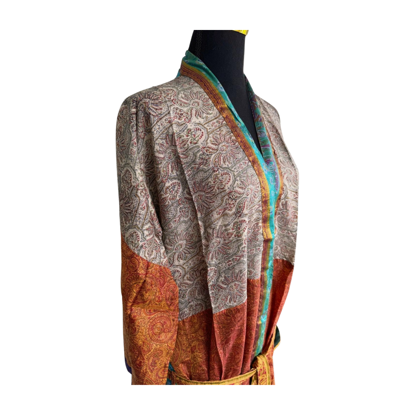 Silk Patchwork Kimono #37