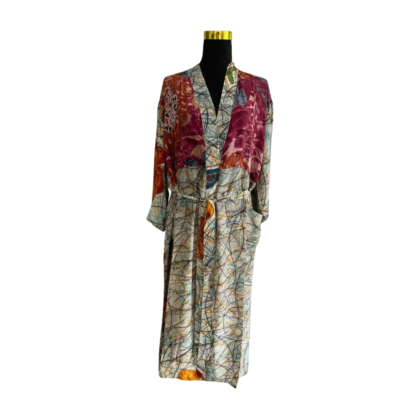 Silk Patchwork Kimono #46