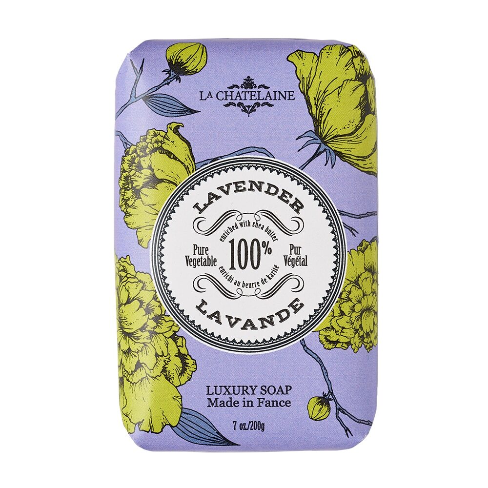 La Chatelaine Luxury Wrapped Soap Lavender 200g