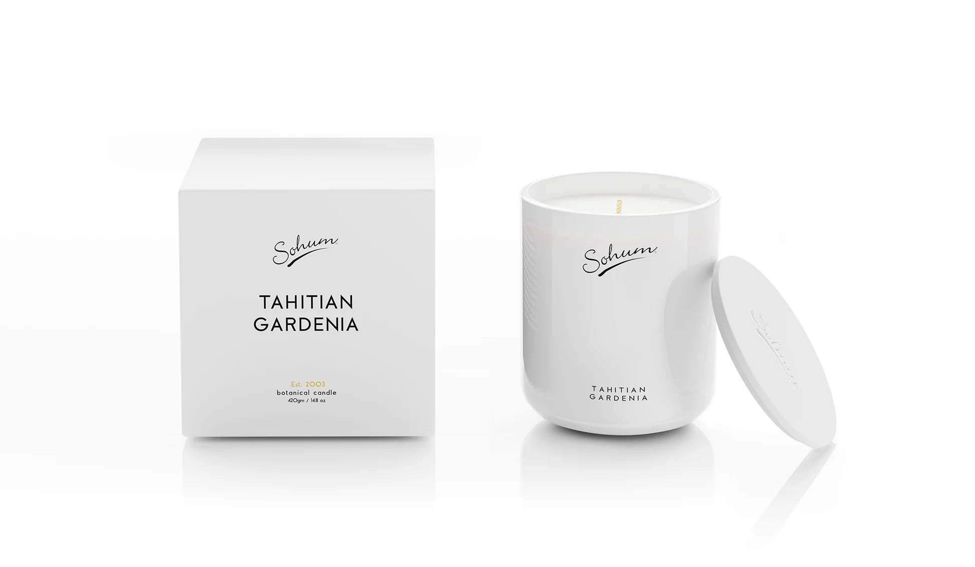 Sohum Scented Candle Tahitian Gardenia - Isabel Harris