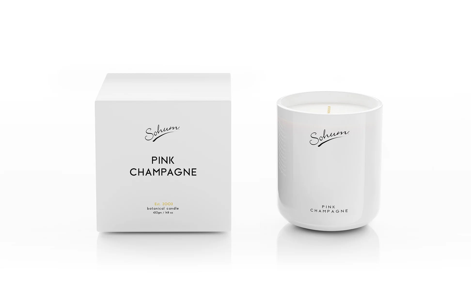 Sohum Scented Candle Pink Champagne - Isabel Harris