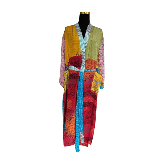 Silk Patchwork Kimono #23