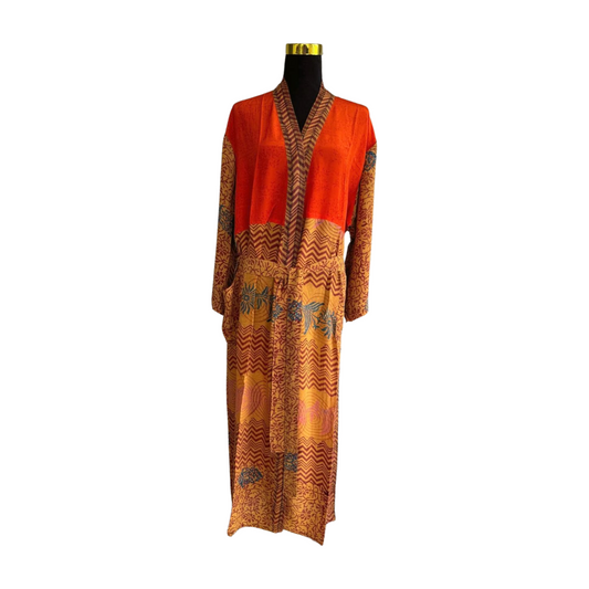 Silk Patchwork Kimono #32