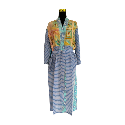 Silk Patchwork Kimono #22