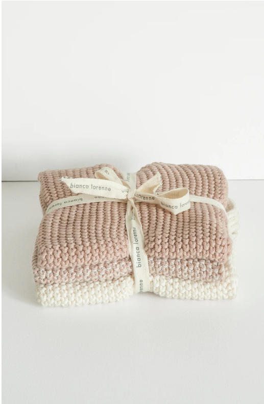 Bianca Lorenne Knitted Cotton Washcloths