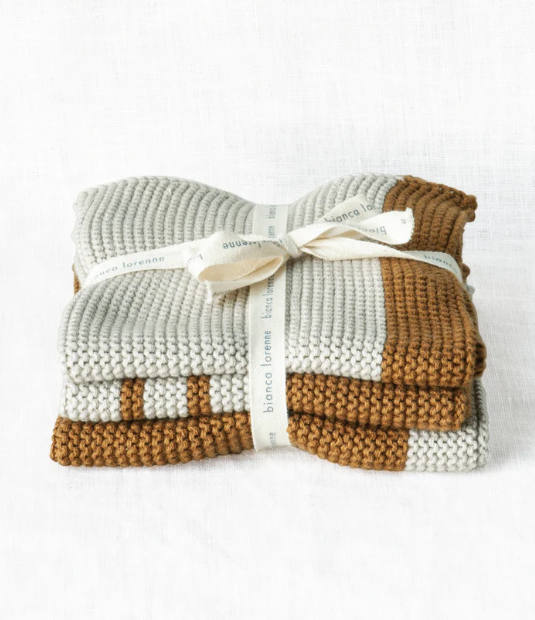 Bianca Lorenne Knitted Cotton Washcloths