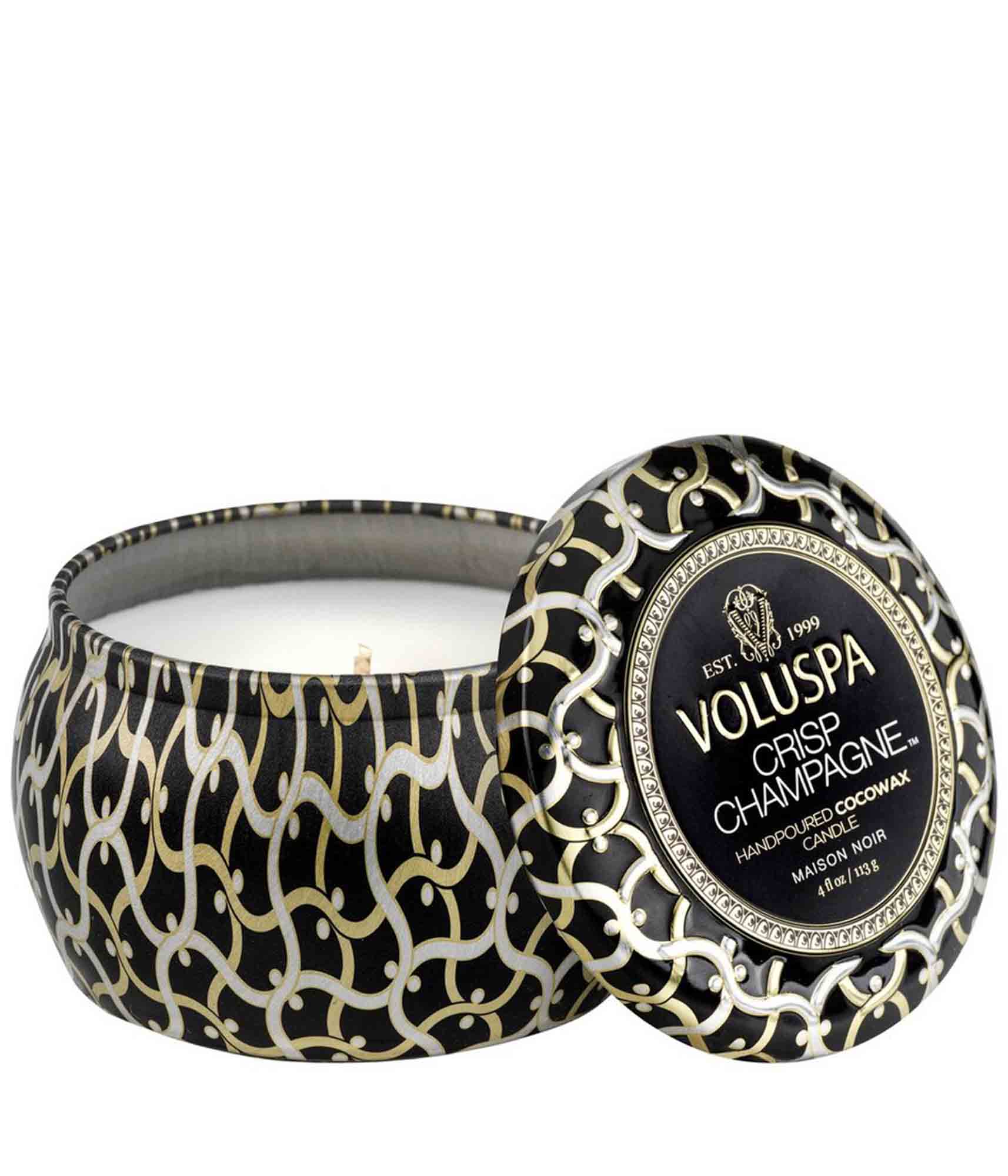 Voluspa Candle Crisp Champange Decorative Tin - Isabel Harris