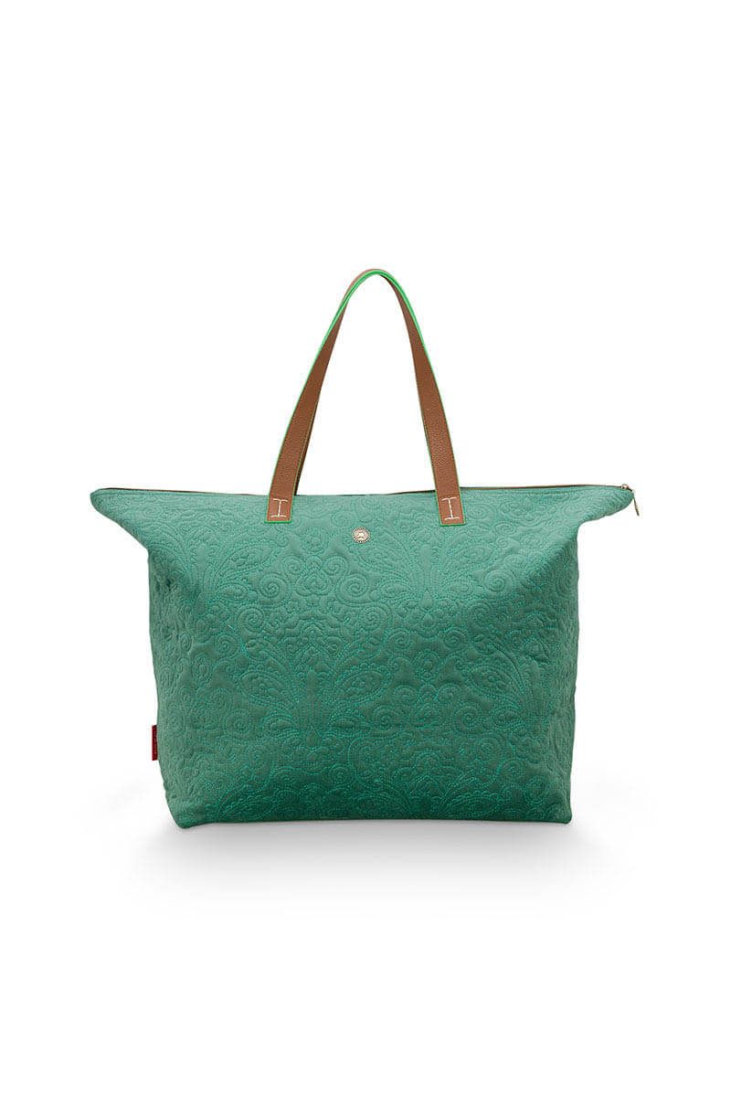 Pip Studio Quiltey Days Tote Bag - Green