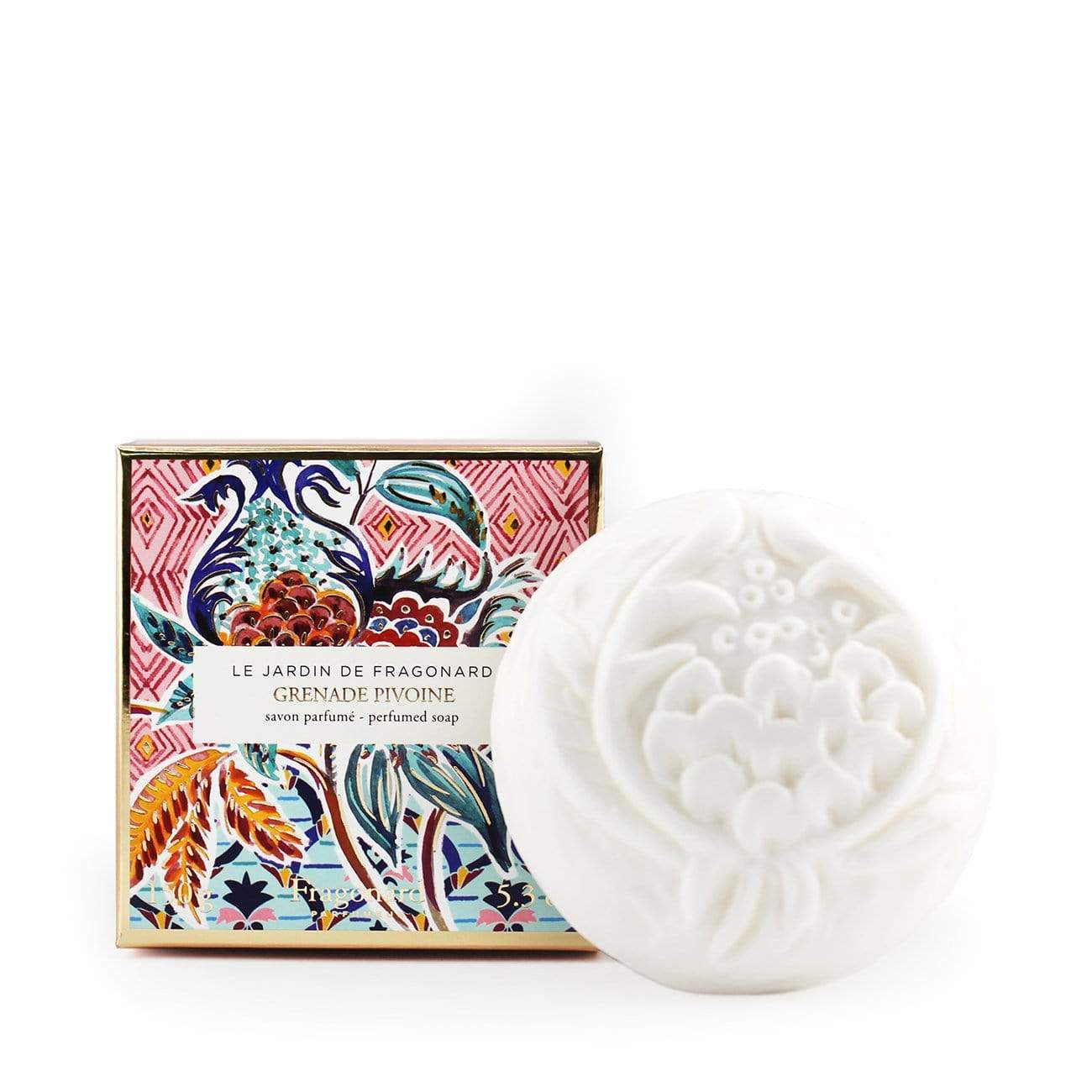 Fragonard Boxed Soap - Grenade Pivoine 150gm - Isabel Harris